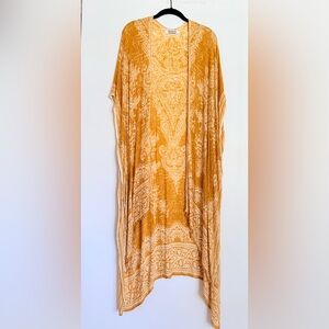 Yak & Yeti Mustard Yellow Boho Kimono